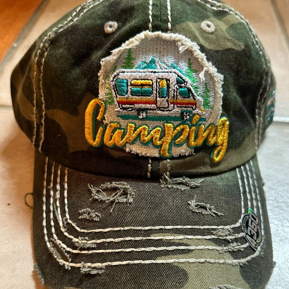 NWT KBETHOS Camo Camping Womens Adjustable Baseball Cap